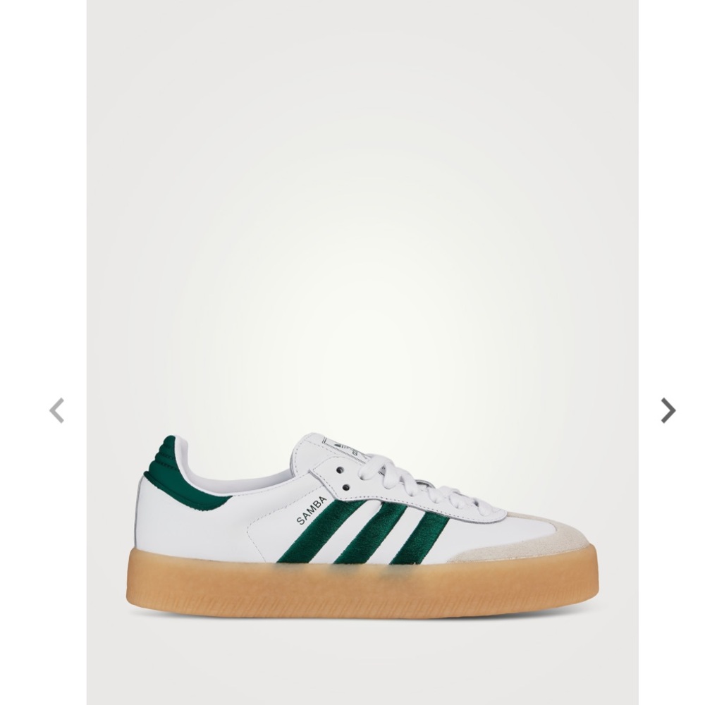 BRAND NEW: Adidas Samba 2.0 Leather Sneakers Women’s size 7 (white,green)